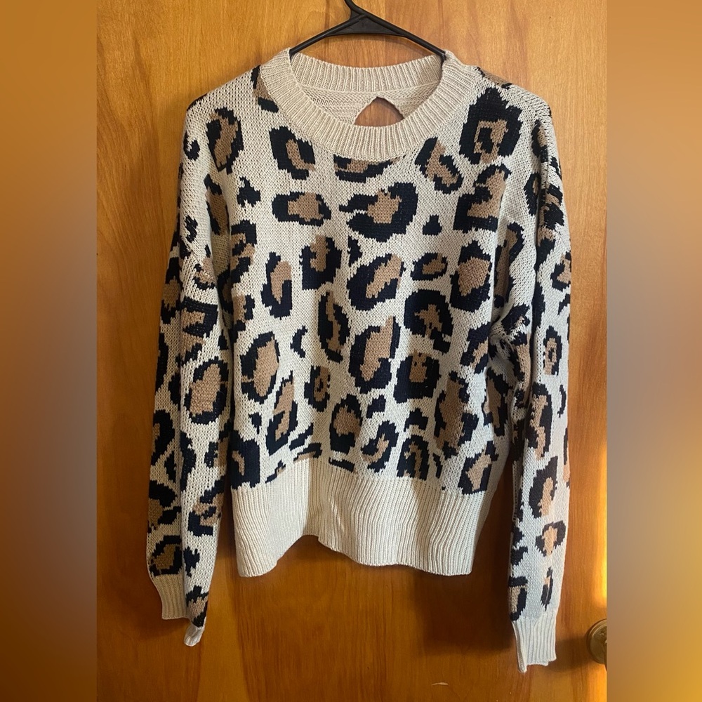 Leopard print sweater